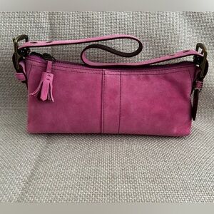 COACH Hot Pink Suede Bag